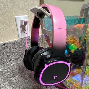 Light up kitty headset!
